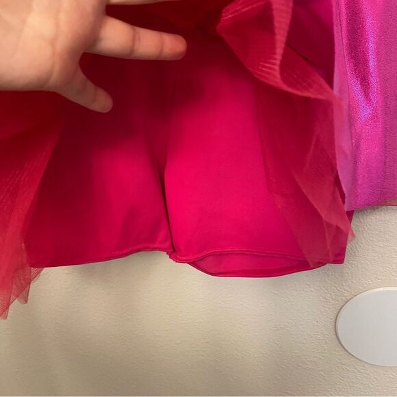 WEISSMAN Dance Costume hot pink sequin one sleeve CALL ME MAYBE 9243 SA adult - Picture 9 of 13